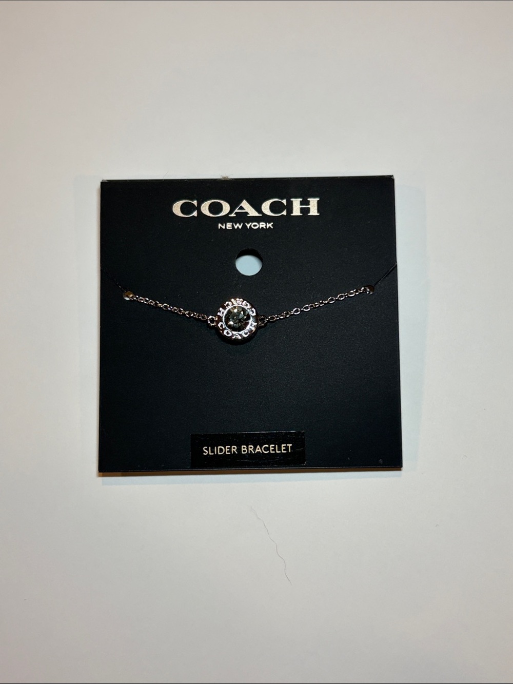 Coach Silver Circle Slider Bracelet - Silver